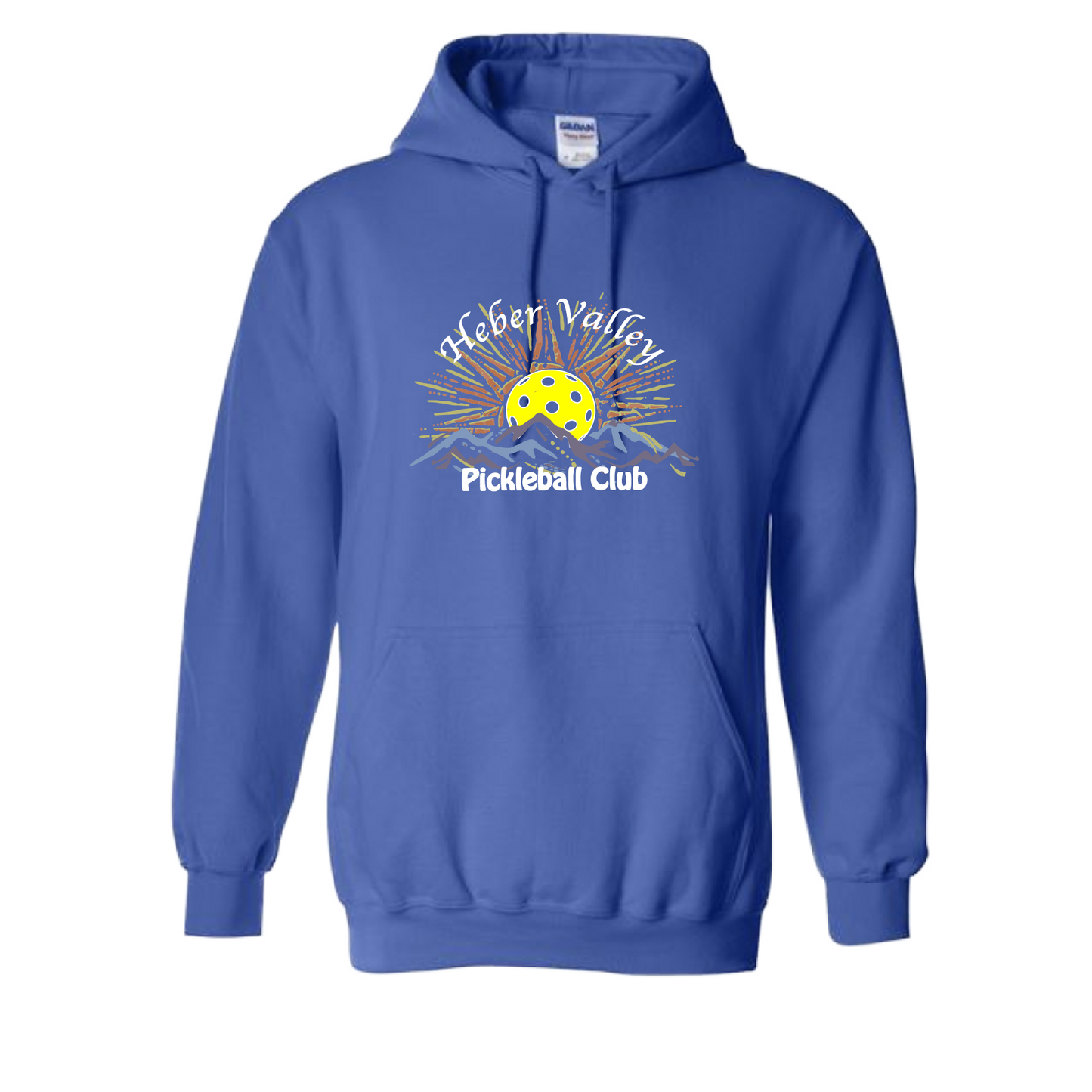 Heber Valley Pickleball Club design. Women's fitted hoodie pickleball –