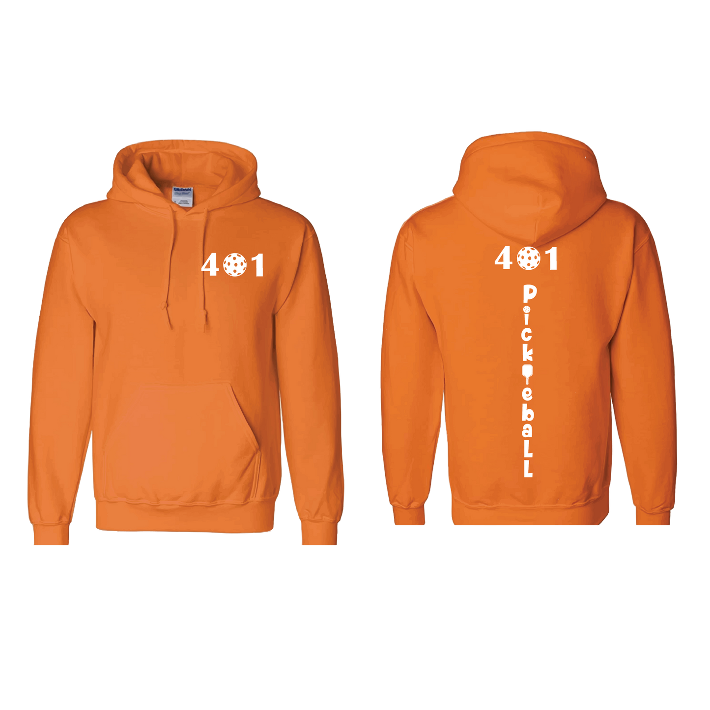 Design: 401 Pickleball  Unisex Hooded Sweatshirt: Moisture-wicking, double-lined hood, front pouch pocket.  This unisex hooded sweatshirt is ultra comfortable and soft. Stay warm on the Pickleball courts while being a hit with this one of kind design.