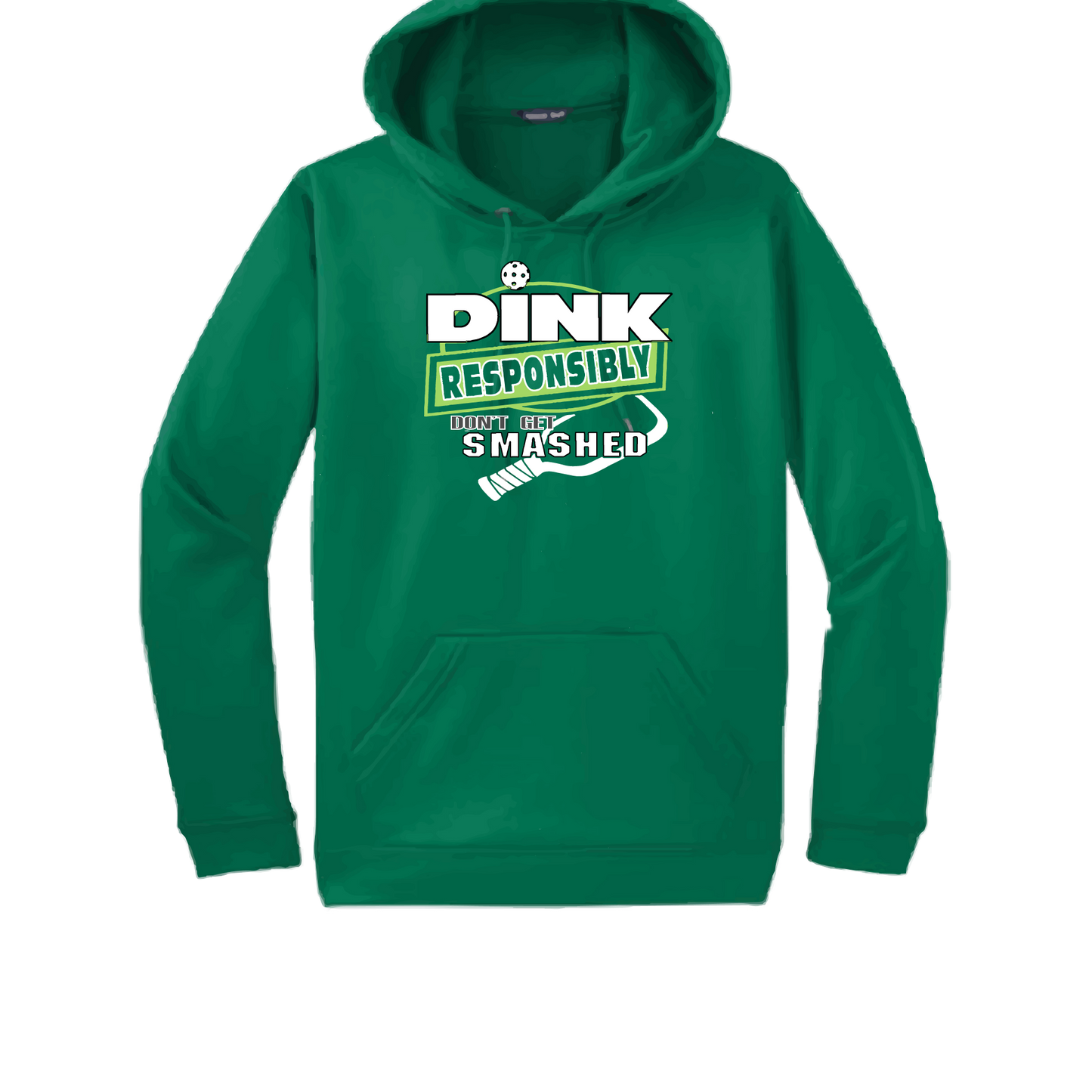 Pickleball Design:  Dink Responsibly – Don’t get Smashed  Unisex Hooded Sweatshirt: Moisture-wicking, double-lined hood, front pouch pocket.  This unisex hooded sweatshirt is ultra comfortable and soft. Stay warm on the Pickleball courts while being that hit with this one of kind design.