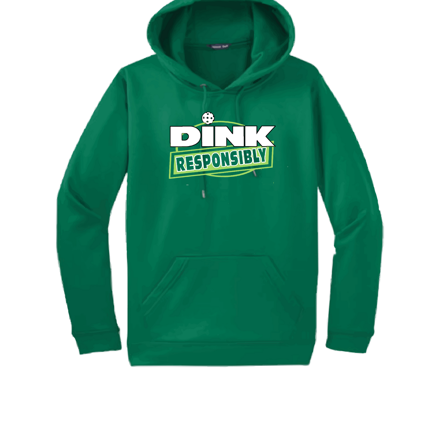Pickleball Design: Dink Responsibly  Unisex Hooded Sweatshirt: Moisture-wicking, double-lined hood, front pouch pocket.  This unisex hooded sweatshirt is ultra comfortable and soft. Stay warm on the Pickleball courts while being that hit with this one of kind design.
