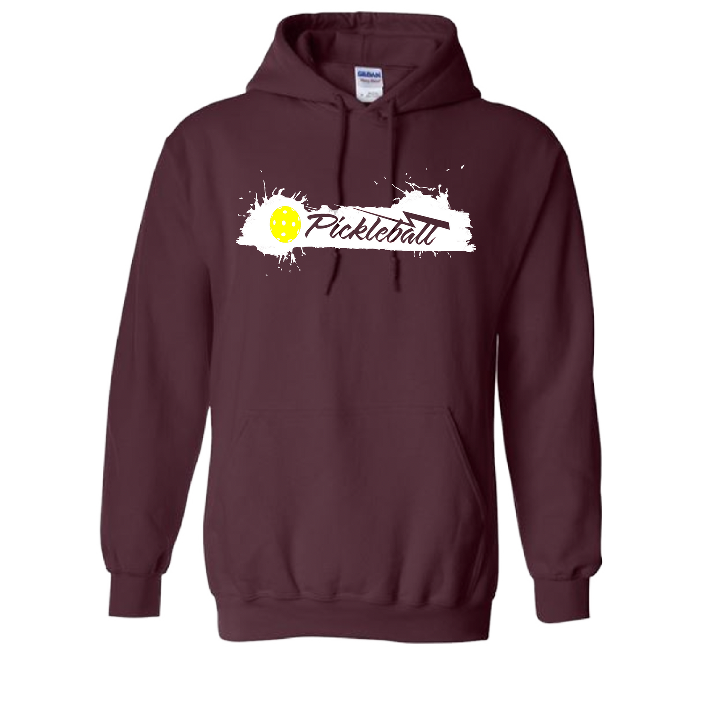 Pickleball Design: Extreme  Unisex Hooded Sweatshirt: Moisture-wicking, double-lined hood, front pouch pocket.  This unisex hooded sweatshirt is ultra comfortable and soft. Stay warm on the Pickleball courts while being that hit with this one of kind design.