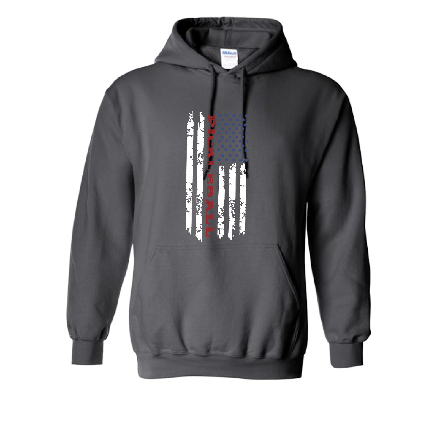 Design: Pickleball Flag Horizontal or Vertial  Unisex Hooded Sweatshirt: Moisture-wicking, double-lined hood, front pouch pocket.  This unisex hooded sweatshirt is ultra comfortable and soft. Stay warm on the Pickleball courts while being that hit with this one of kind 