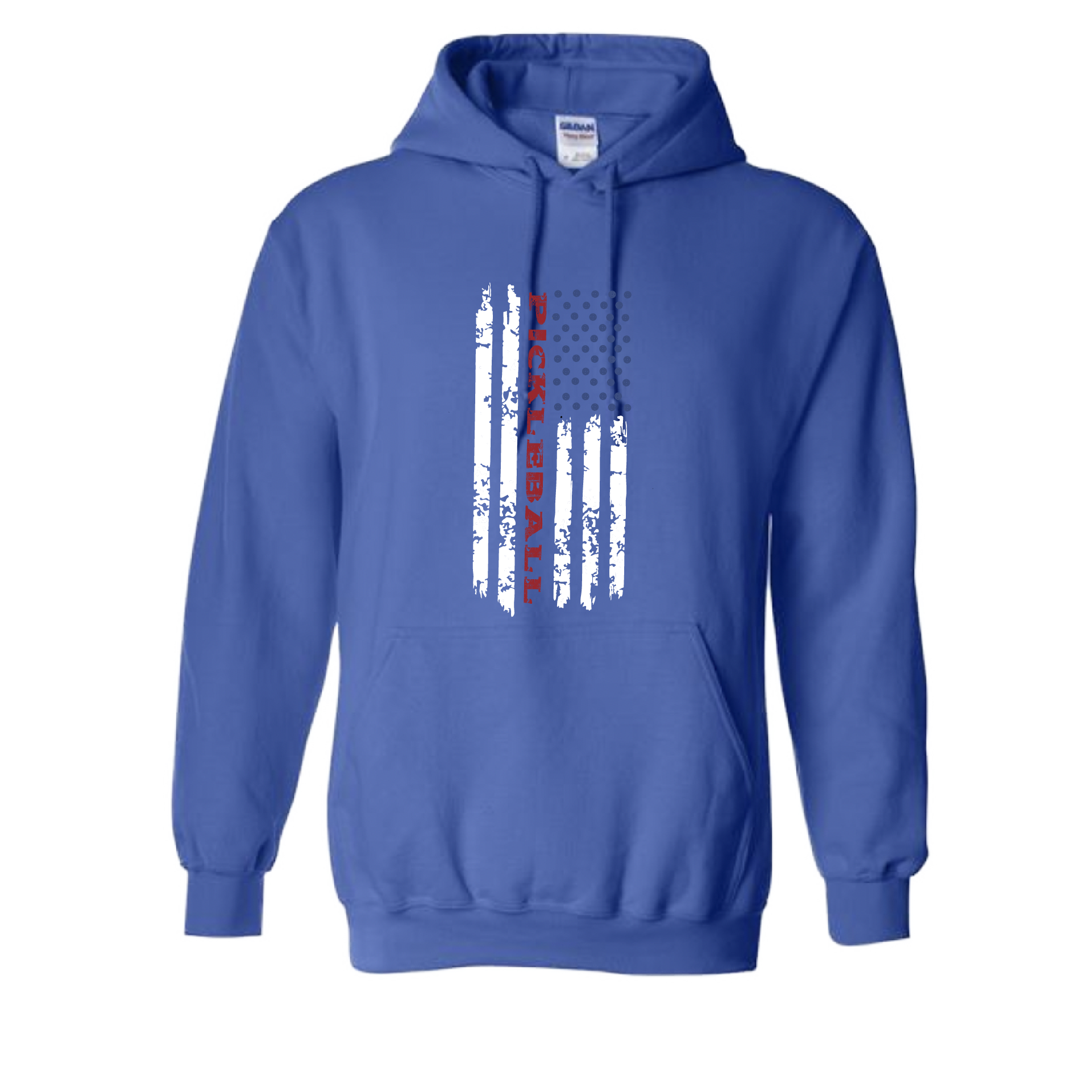 Design: Pickleball Flag Horizontal or Vertial  Unisex Hooded Sweatshirt: Moisture-wicking, double-lined hood, front pouch pocket.  This unisex hooded sweatshirt is ultra comfortable and soft. Stay warm on the Pickleball courts while being that hit with this one of kind 