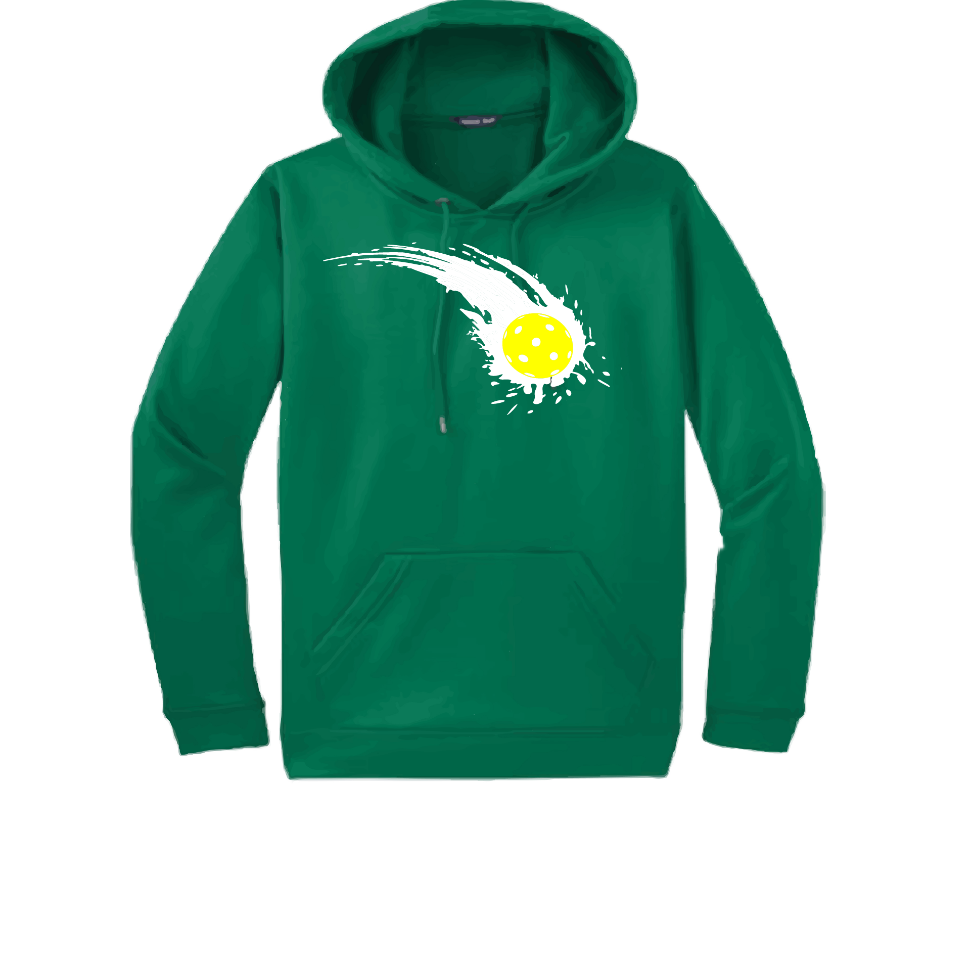 Pickleball Design: Impact  Unisex Hooded Sweatshirt: Moisture-wicking, double-lined hood, front pouch pocket.  This unisex hooded sweatshirt is ultra comfortable and soft. Stay warm on the Pickleball courts while being that hit with this one of kind design.