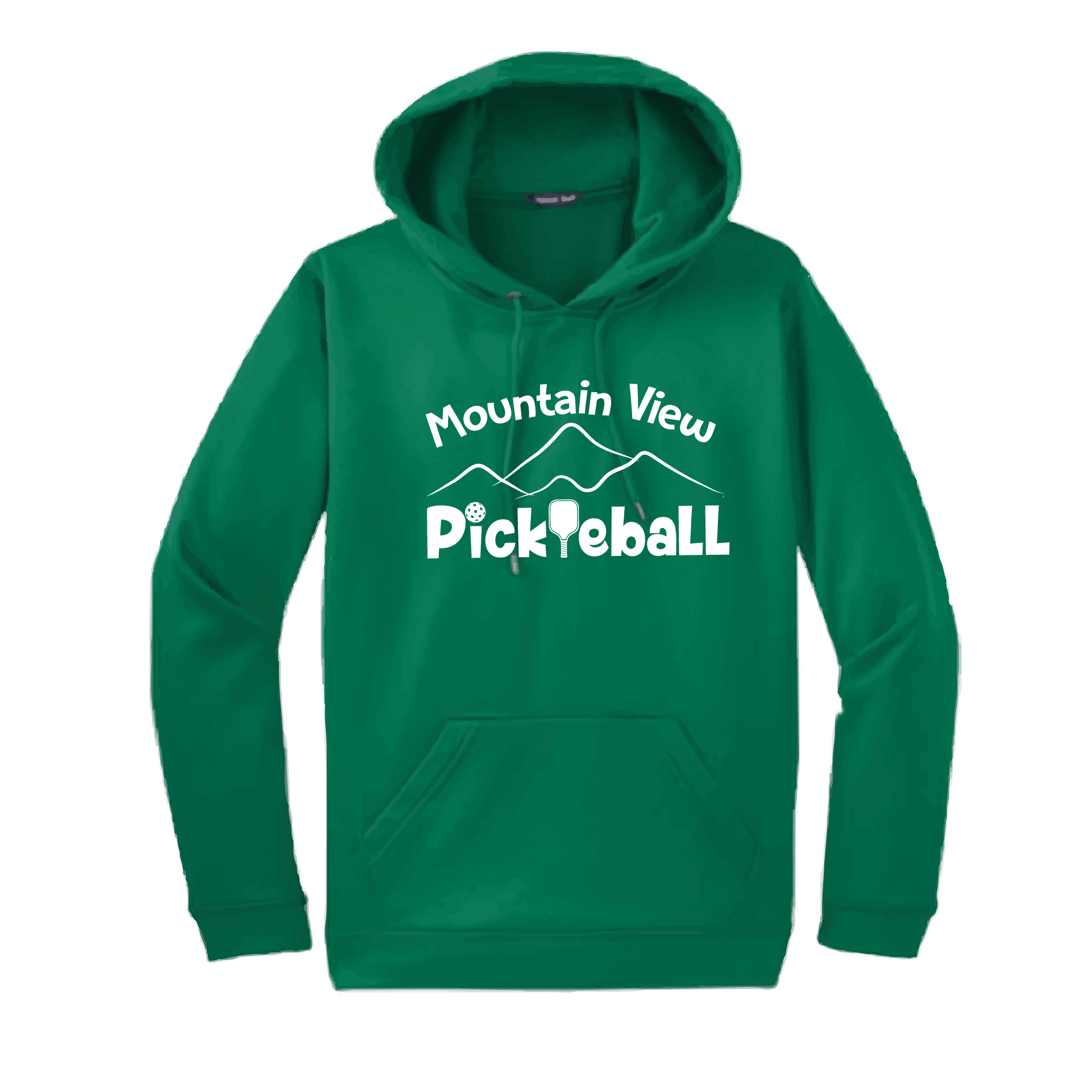 Pickleball Design: Mountain View Pickleball  Unisex Hooded Sweatshirt: 50/50 Cotton/Polyester, Moisture-wicking, double-lined hood, front pouch pocket.  This unisex hooded sweatshirt is ultra comfortable and soft. Stay warm on the Pickleball courts while being that hit with this one of kind design.