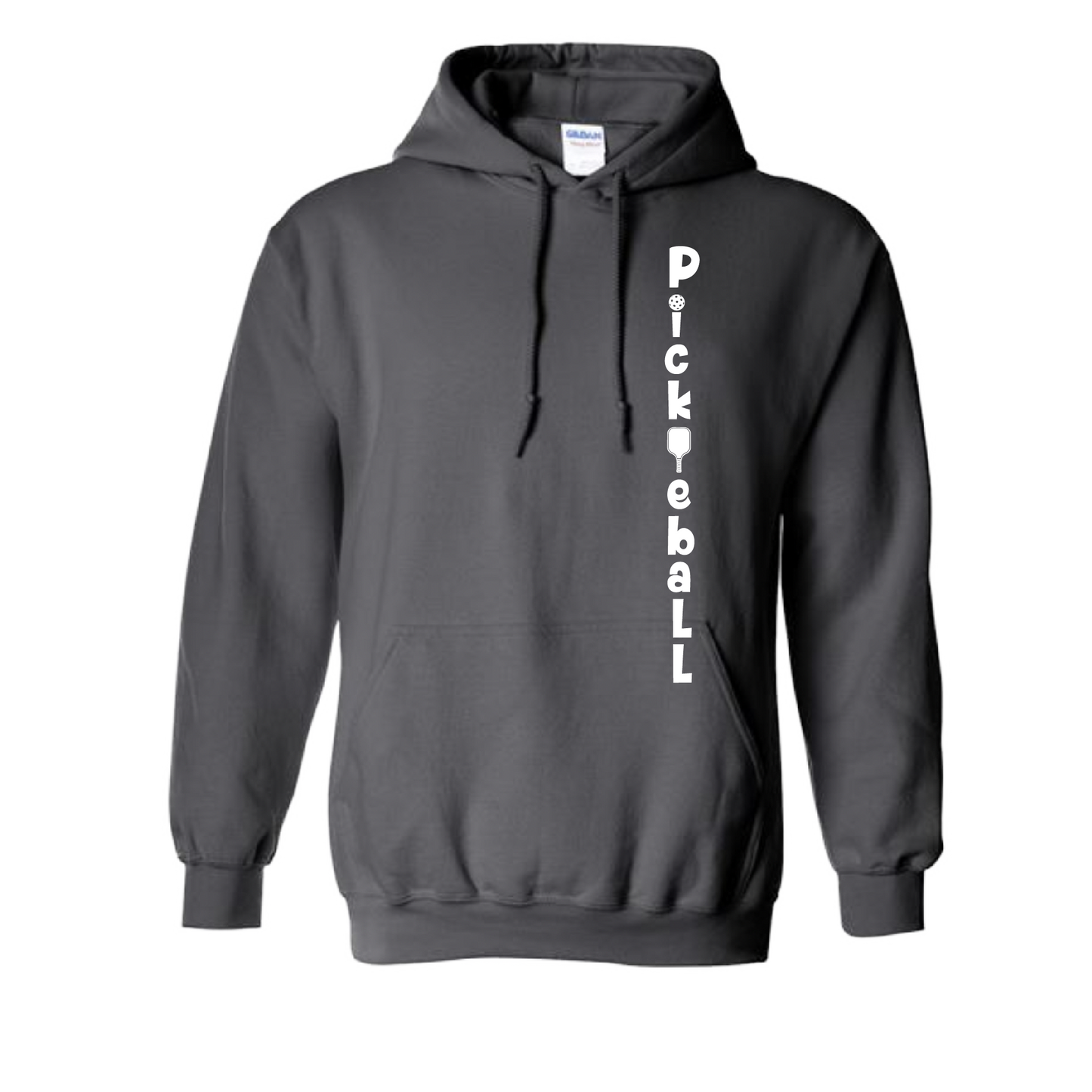 Pickleball Design: Pickleball Vertical (Customizable Location)  Unisex Hooded Sweatshirt: Moisture-wicking, double-lined hood, front pouch pocket.  This unisex hooded sweatshirt is ultra comfortable and soft. Stay warm on the Pickleball courts while being that hit with this one of kind design.