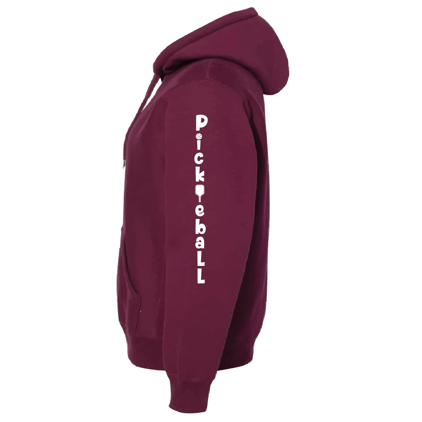 Pickleball Design: Pickleball Vertical (Customizable Location)  Unisex Hooded Sweatshirt: Moisture-wicking, double-lined hood, front pouch pocket.  This unisex hooded sweatshirt is ultra comfortable and soft. Stay warm on the Pickleball courts while being that hit with this one of kind design.