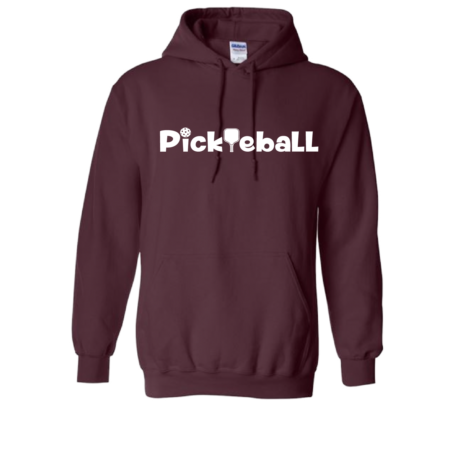 Pickleball Design: Pickleball Horizontal Customizable Location  Men's Style: Long-Sleeve Hoodie  Shirts are lightweight, roomy and highly breathable. These moisture-wicking shirts are designed for athletic performance. They feature PosiCharge technology to lock in color and prevent logos from fading. Removable tag and set-in sleeves for comfort.