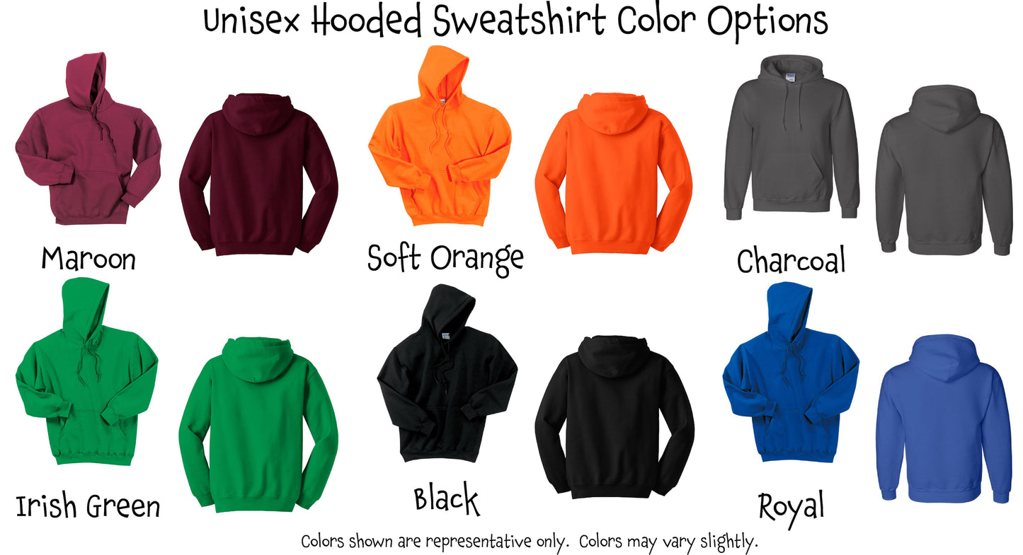 Pumpkin Pickleball | Unisex Hoodie Athletic Sweatshirt | 50% Cotton/50% Polyester