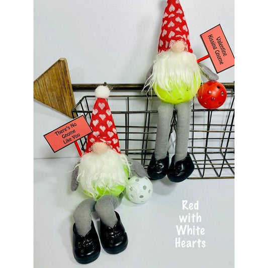 Valentine's Pickleball Gnomes (Customizable) | Pickleball Valentine's Gifts And Decor