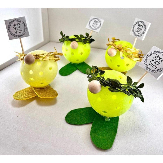 Veni Vidi Vici Pickleball Ceasar Gnomes | Fun Pickleball Gifts