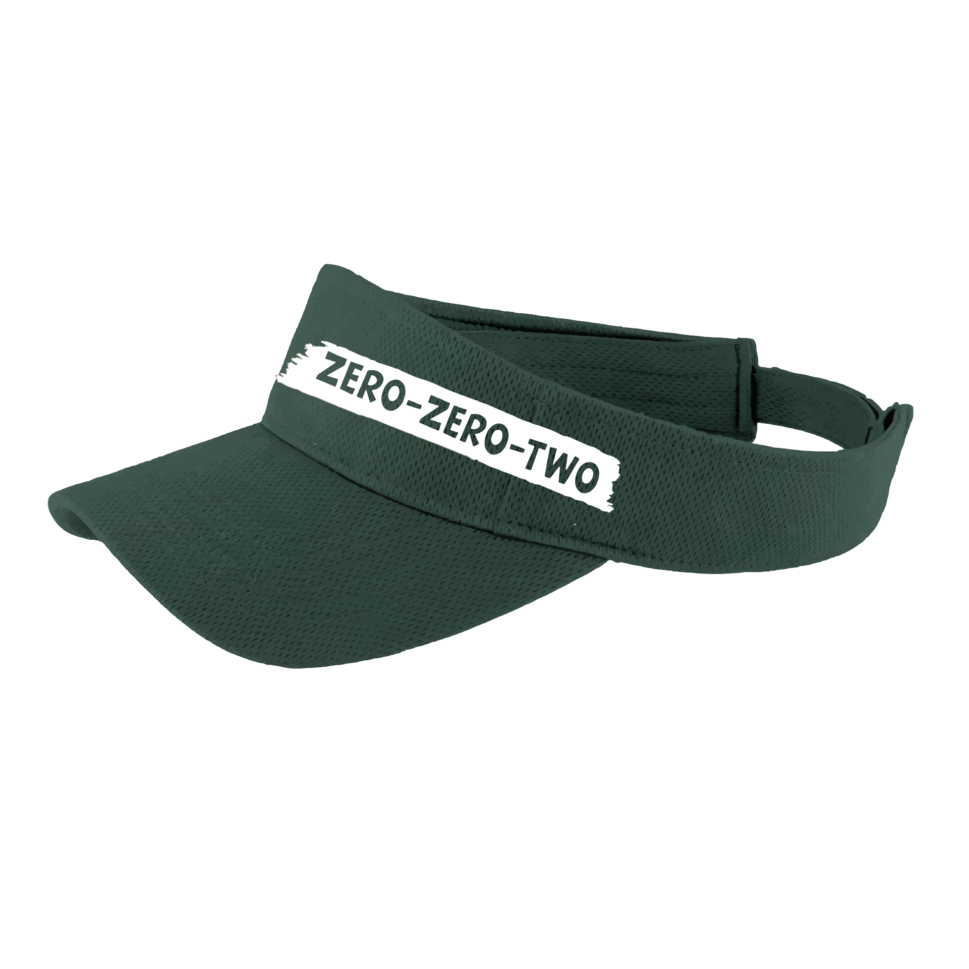 Pickleball Visor Design: Zero Zero Two  This fun pickleball visor is the perfect accessory for all pickleball players needing to keep their focus on the game and not the sun. The moisture-wicking material is made of 100% polyester with closed-hole flat back mesh and PosiCharge Technology. The back closure is a hook and loop style made to adjust to every adult.