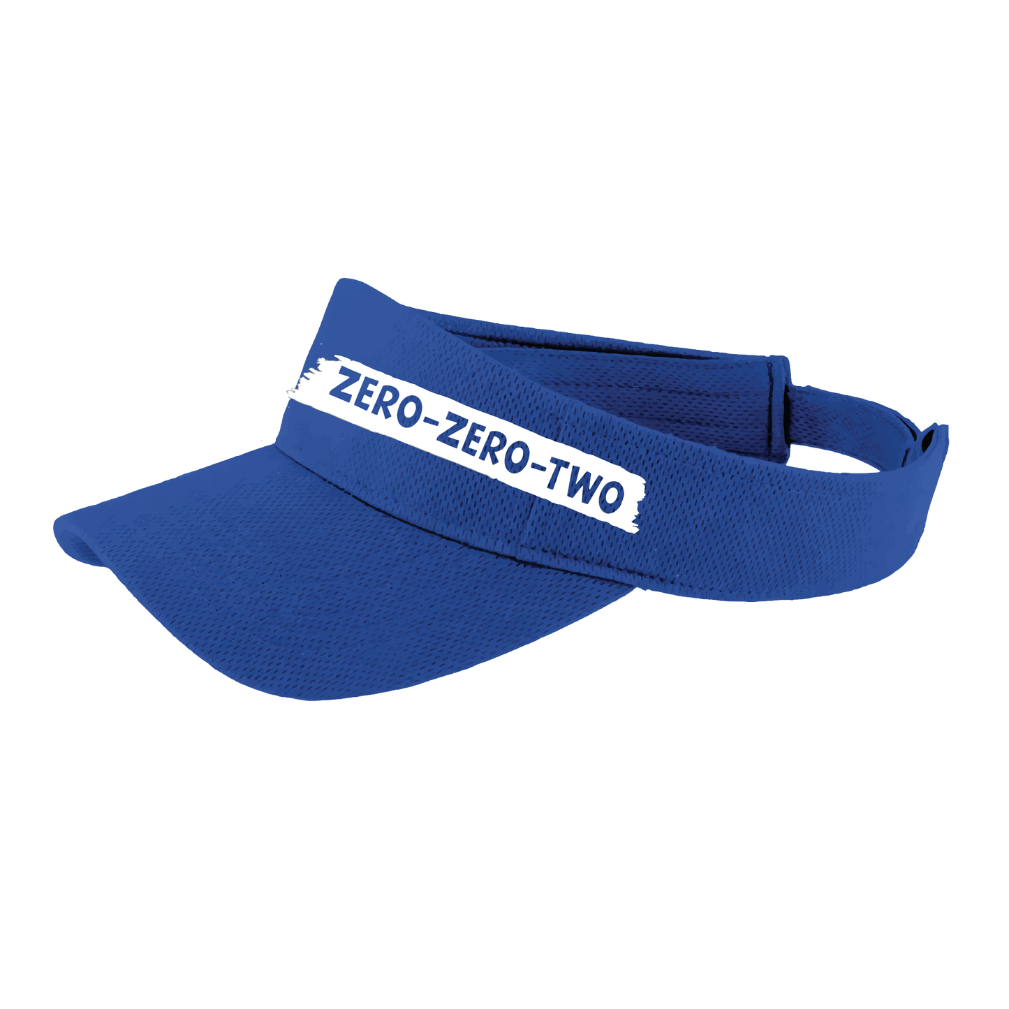 Pickleball Visor Design: Zero Zero Two  This fun pickleball visor is the perfect accessory for all pickleball players needing to keep their focus on the game and not the sun. The moisture-wicking material is made of 100% polyester with closed-hole flat back mesh and PosiCharge Technology. The back closure is a hook and loop style made to adjust to every adult.