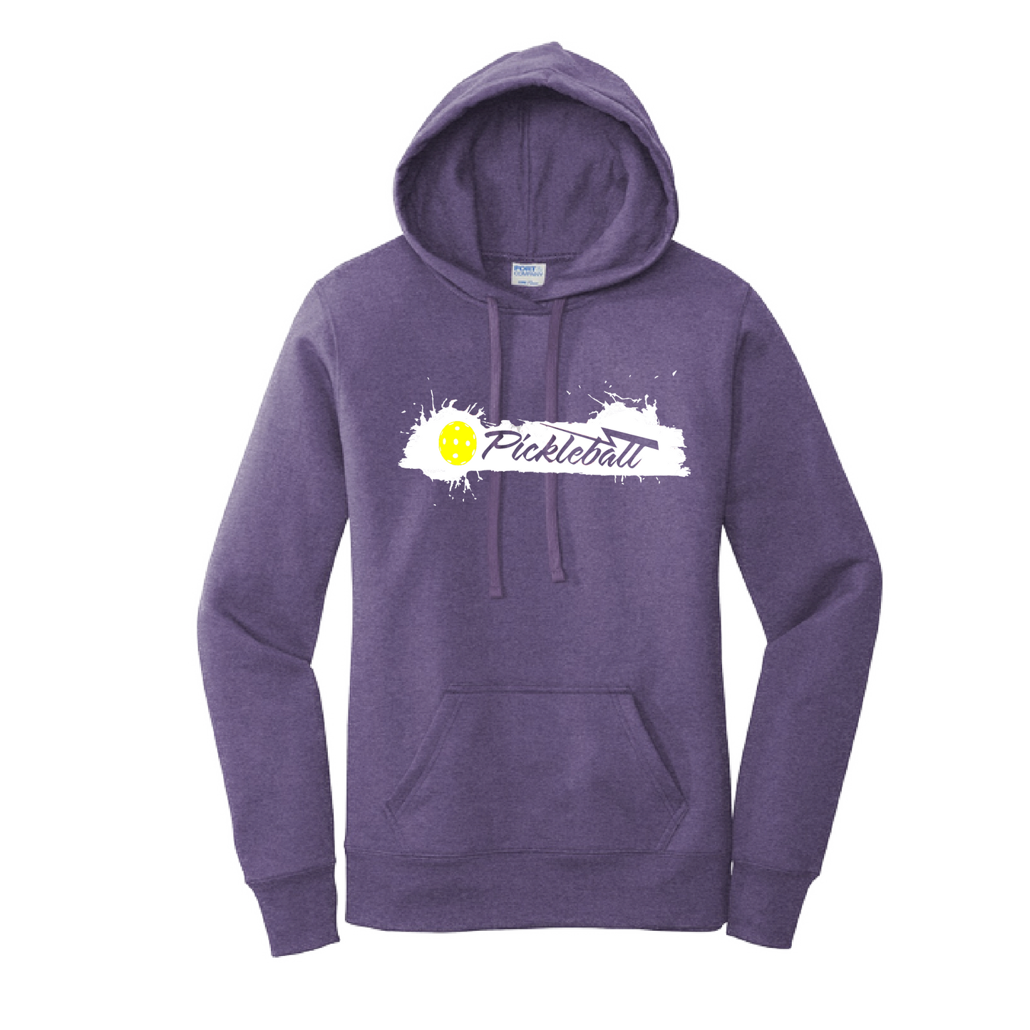 Pickleball Design: Extreme  Women's Hooded pullover Sweatshirt  Turn up the volume in this Women's Sweatshirts with its perfect mix of softness and attitude. Ultra soft lined inside with a lined hood also. This is fitted nicely for a women's figure. Front pouch pocket.