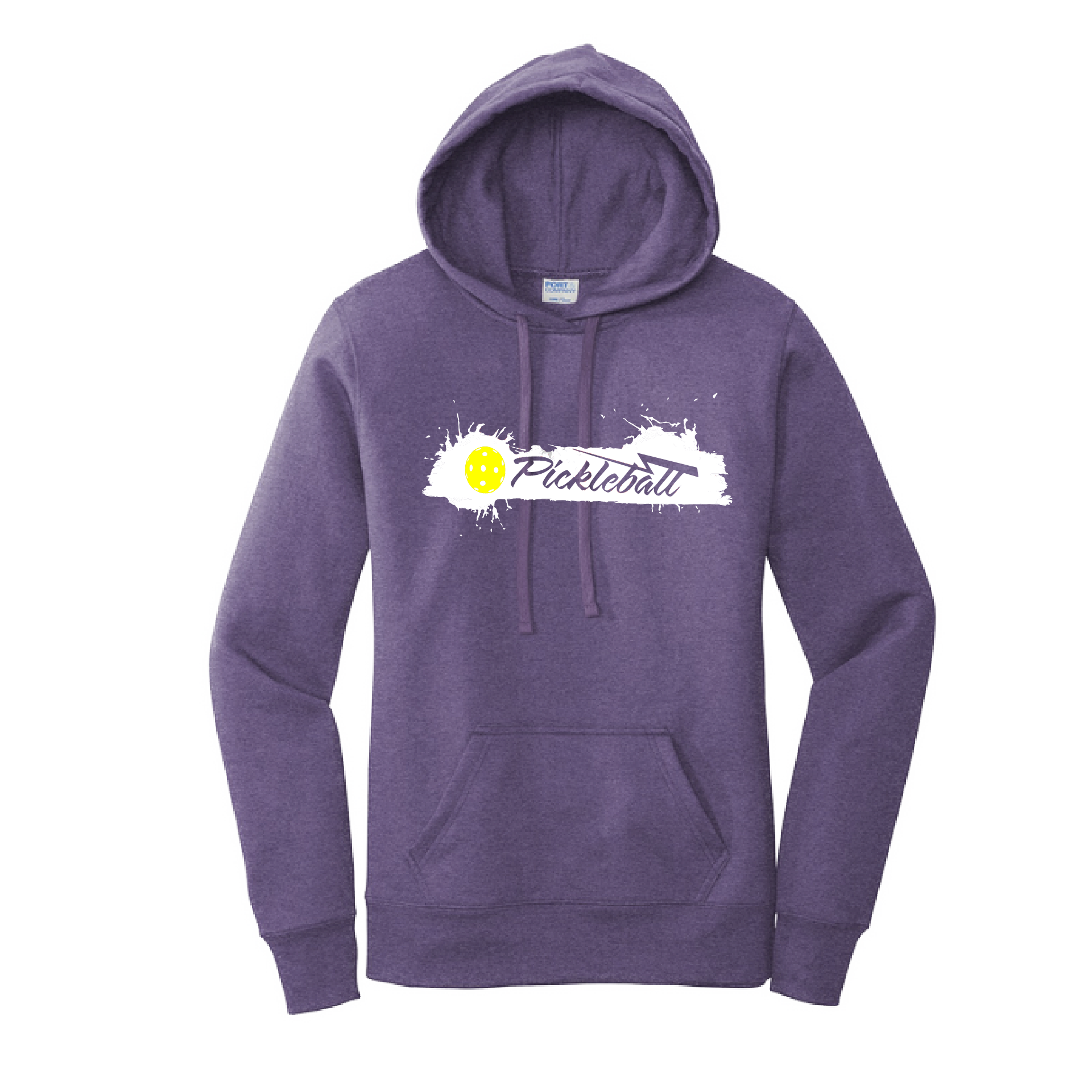 Pickleball Design: Extreme  Women's Hooded pullover Sweatshirt  Turn up the volume in this Women's Sweatshirts with its perfect mix of softness and attitude. Ultra soft lined inside with a lined hood also. This is fitted nicely for a women's figure. Front pouch pocket.