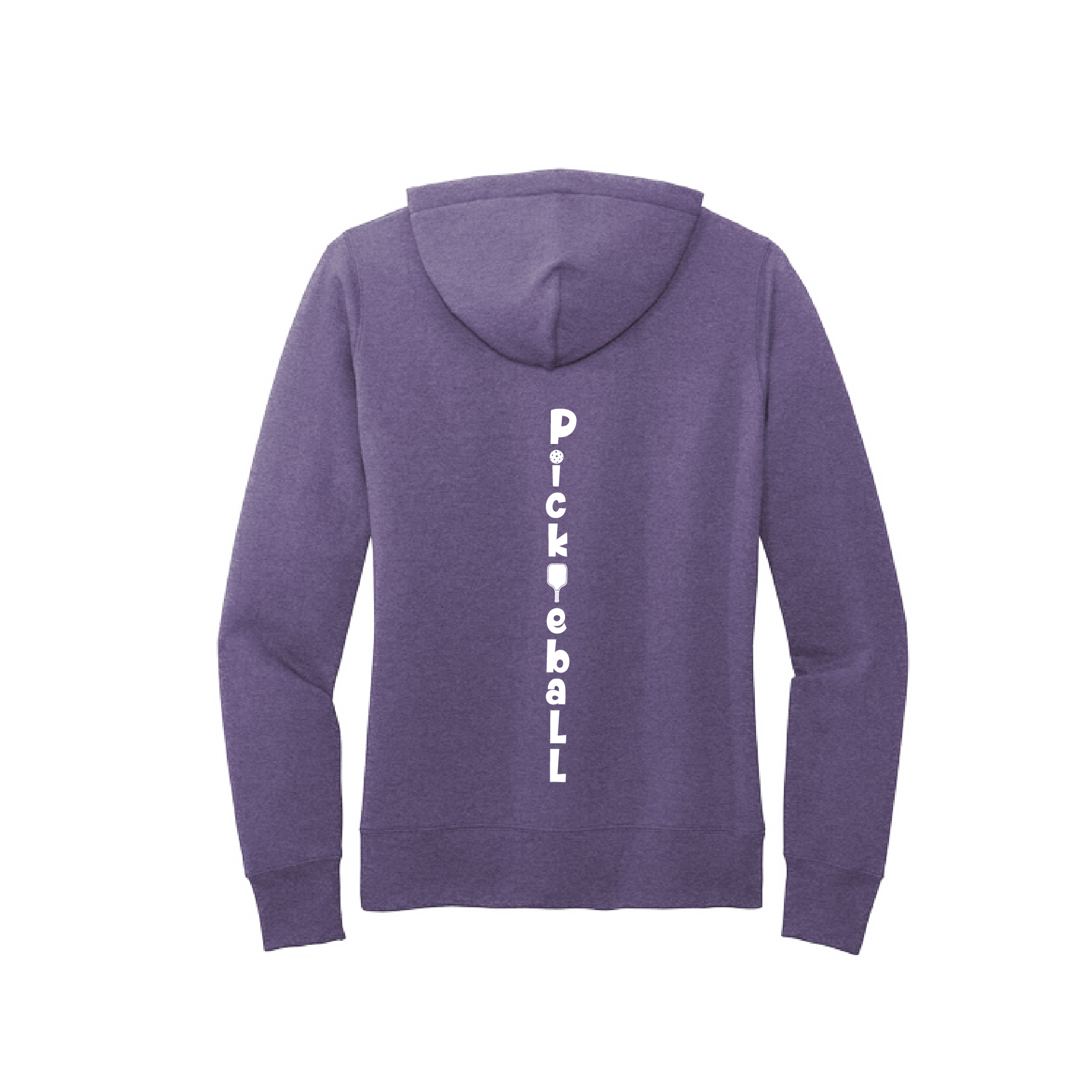 Pickleball Design: Pickleball Vertical (Customizable Location)  Women's Hooded pullover Sweatshirt  Turn up the volume in this Women's Sweatshirts with its perfect mix of softness and attitude. Ultra soft lined inside with a lined hood also. This is fitted nicely for a women's figure. Front pouch pocket.
