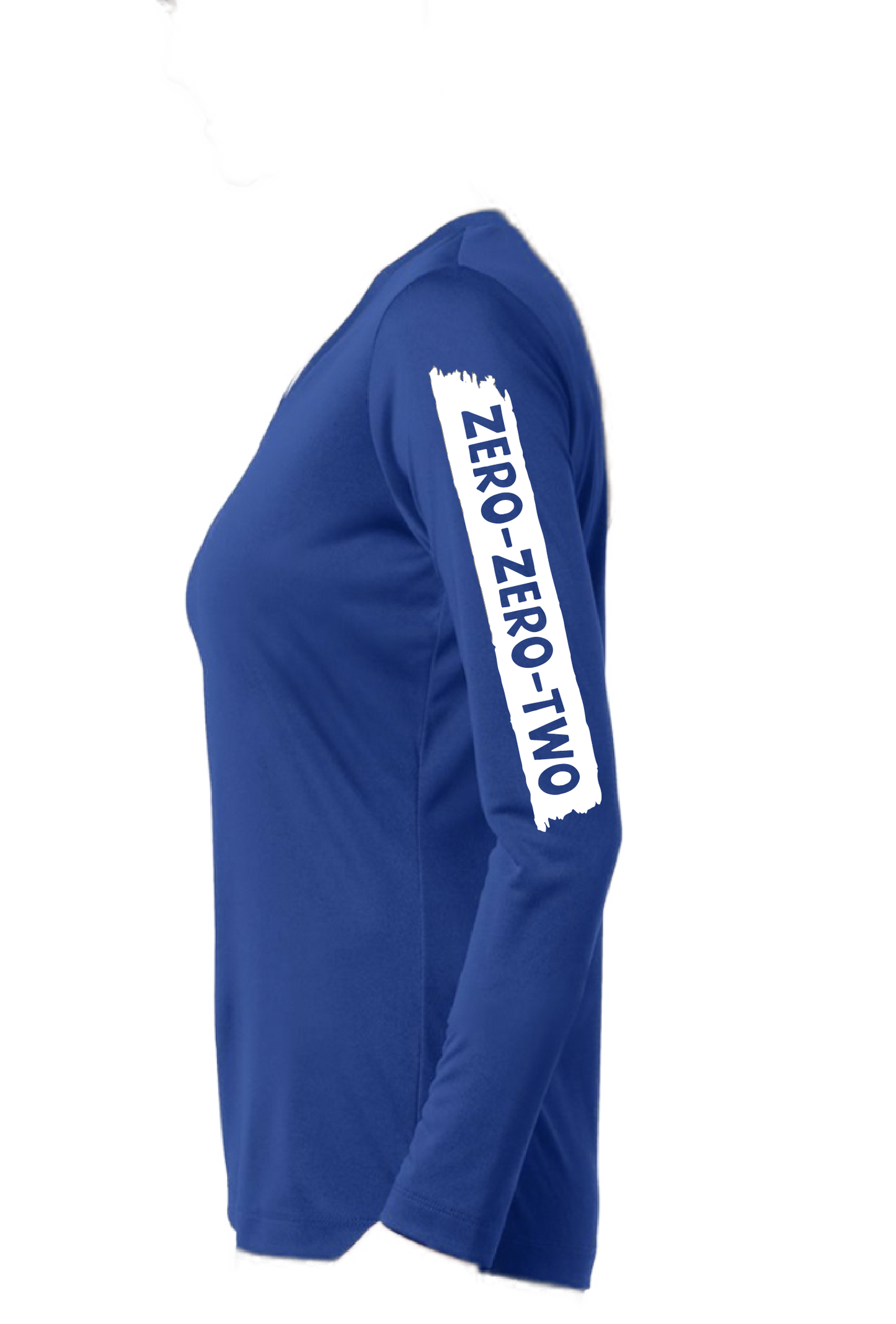 Zero Zero Two With Pickleballs (Customizable) | Women’s Long Sleeve V-Neck Shirt | 100% Polyester