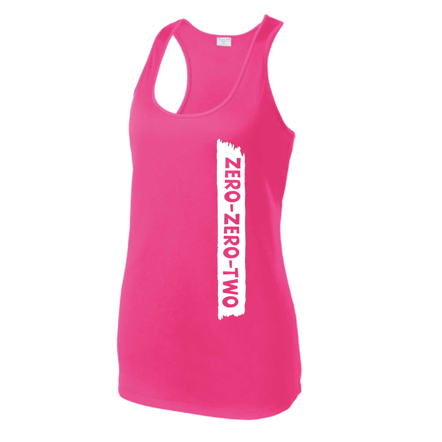 Pickleball Design: Zero Zero Two Customizable Location  Women's Styles: Sleeveless Racerback Tank (SL)  Turn up the volume in this Women's shirt with its perfect mix of softness and attitude. Material is ultra-comfortable with moisture wicking properties and tri-blend softness. PosiCharge technology locks in color. Highly breathable and lightweight.