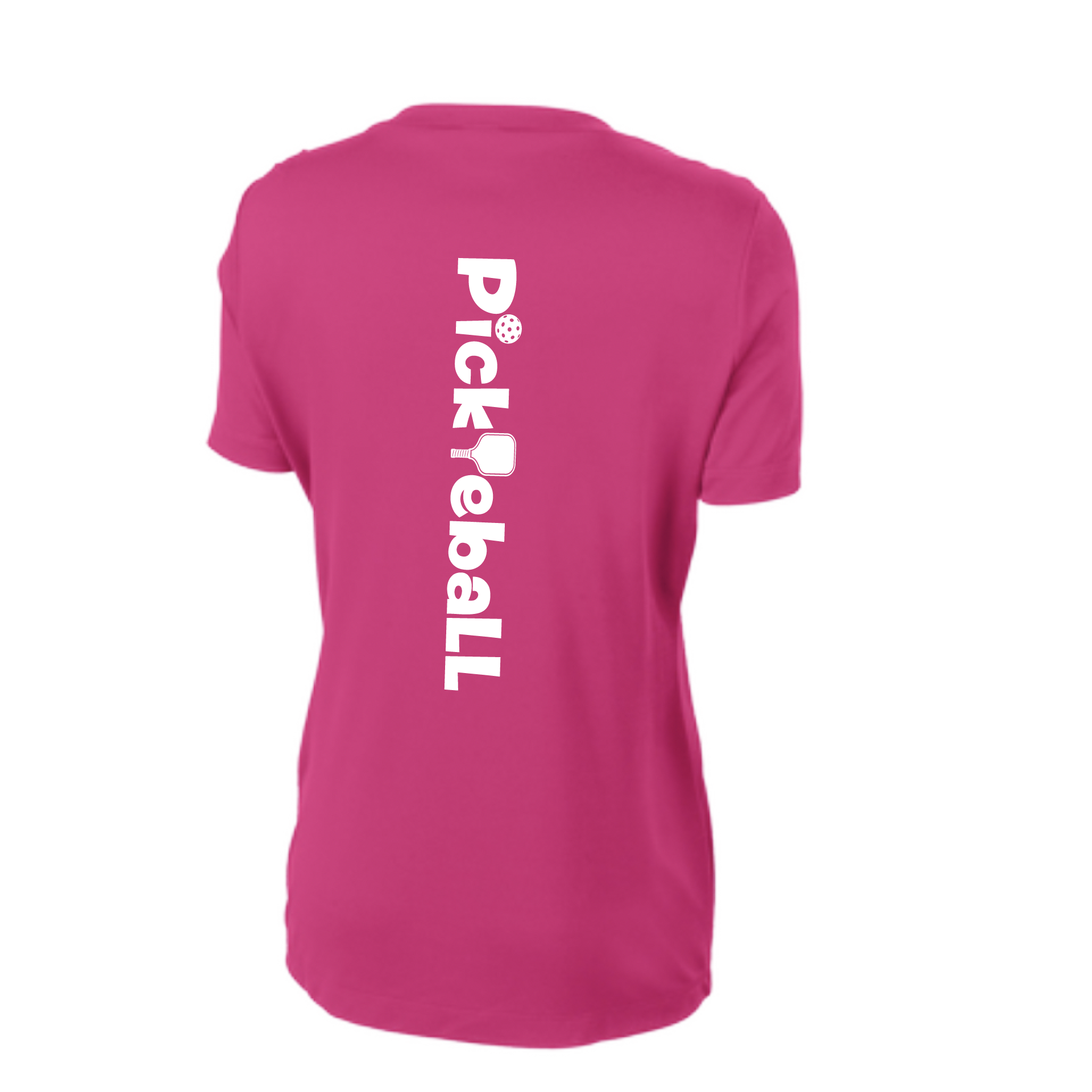 Pickleball Design: Pickleball Horizontal Customizable location  Women's Style: Short-Sleeve V-Neck  Turn up the volume in this Women's shirt with its perfect mix of softness and attitude. Material is ultra-comfortable with moisture wicking properties and tri-blend softness. PosiCharge technology locks in color. Highly breathable and lightweight.