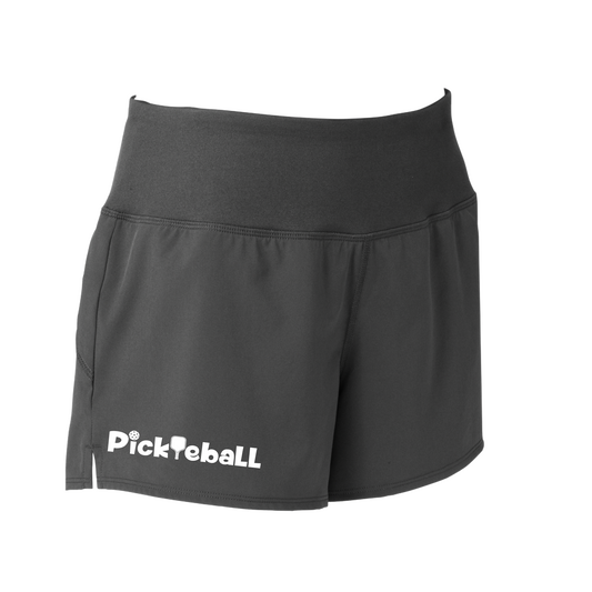 Pickleball Designs: Pickleball  Sport Tek women’s repeat shorts come with built-in cell phone pocket on the exterior of the waistband. You can also feel secure knowing that no matter how strenuous the exercise, the shorts will remain in place (it won’t ride up!). These shorts are extremely versatile and trendy. Transition from the Pickleball court to running errands smoothly