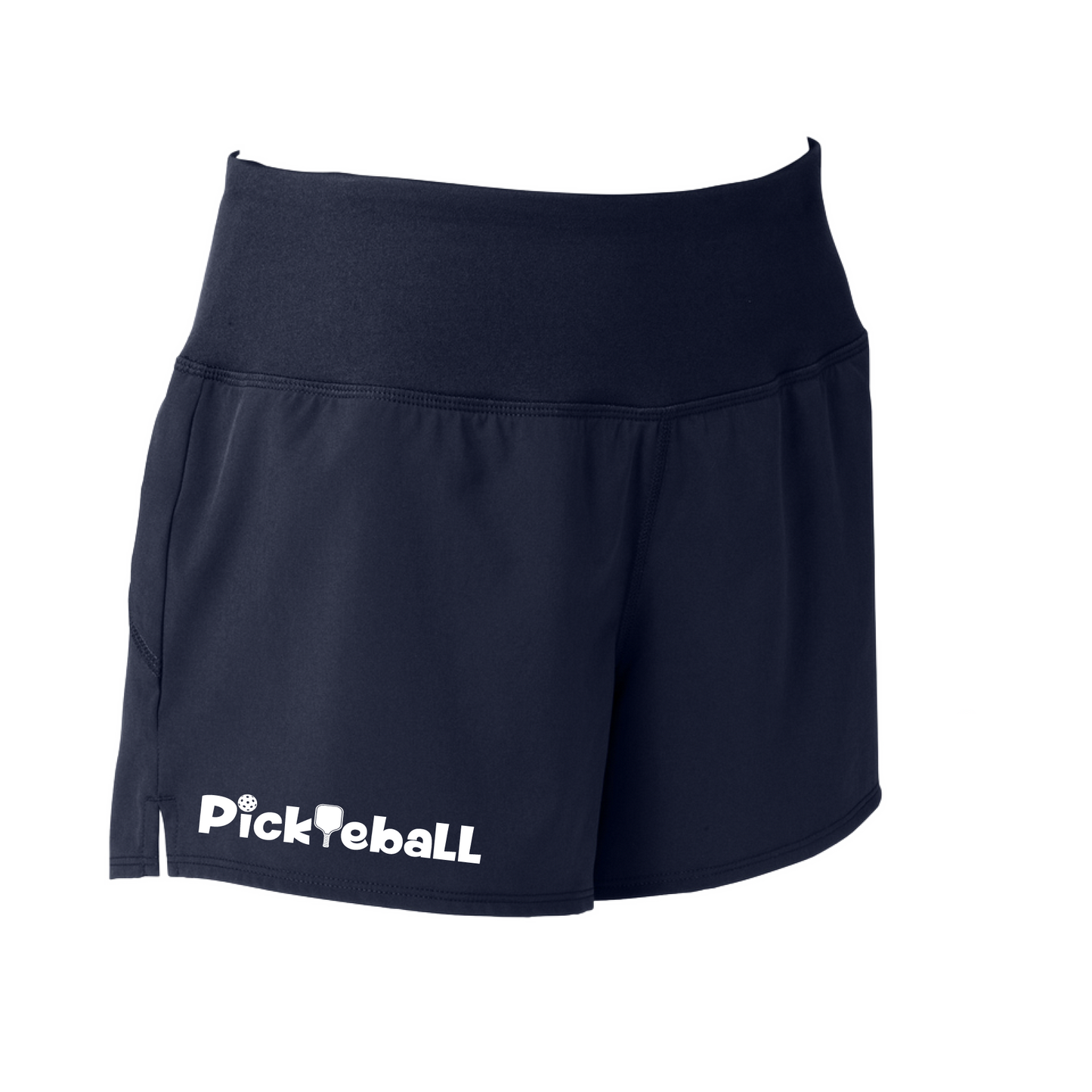 Pickleball Designs: Pickleball  Sport Tek women’s repeat shorts come with built-in cell phone pocket on the exterior of the waistband. You can also feel secure knowing that no matter how strenuous the exercise, the shorts will remain in place (it won’t ride up!). These shorts are extremely versatile and trendy. Transition from the Pickleball court to running errands smoothly
