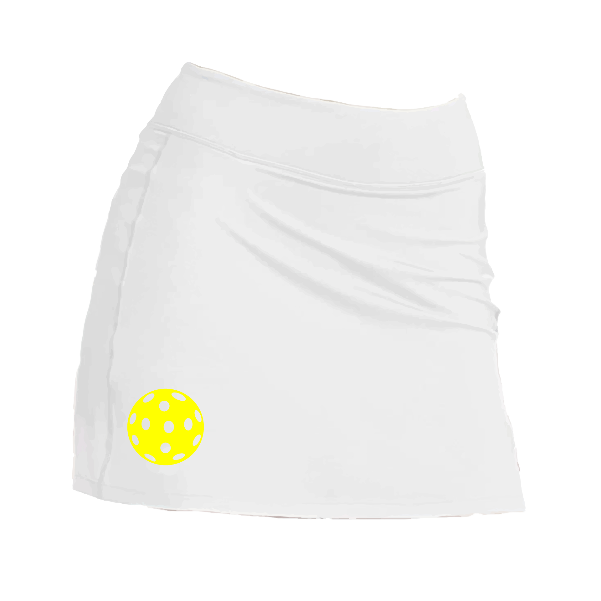 Pickleball Skort Design: Customizable Pickleball color:  Choose: Purple, Rainbow, White, & Yellow- Women’s core active jersey-knit skort comes with built-in shorts made out of a poly-spandex blend.  Feel secure knowing that no matter how strenuous the exercise, the skort will remain in place (it won’t ride up!). The fabric is breathable, featuring Dri-Works wicking technology. As you perspire, it allows your skin to breathe while simultaneously absorbing the moisture, keeping you dry and comfortable.