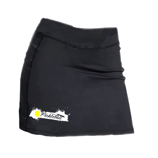 Skort Pickleball Design: Extreme- Women’s core active jersey-knit skort comes with built-in shorts made out of a poly-spandex blend.  Feel secure knowing that no matter how strenuous the exercise, the skort will remain in place (it won’t ride up!). The fabric is breathable, featuring Dri-Works wicking technology. As you perspire, it allows your skin to breathe while simultaneously absorbing the moisture, keeping you dry and comfortable.