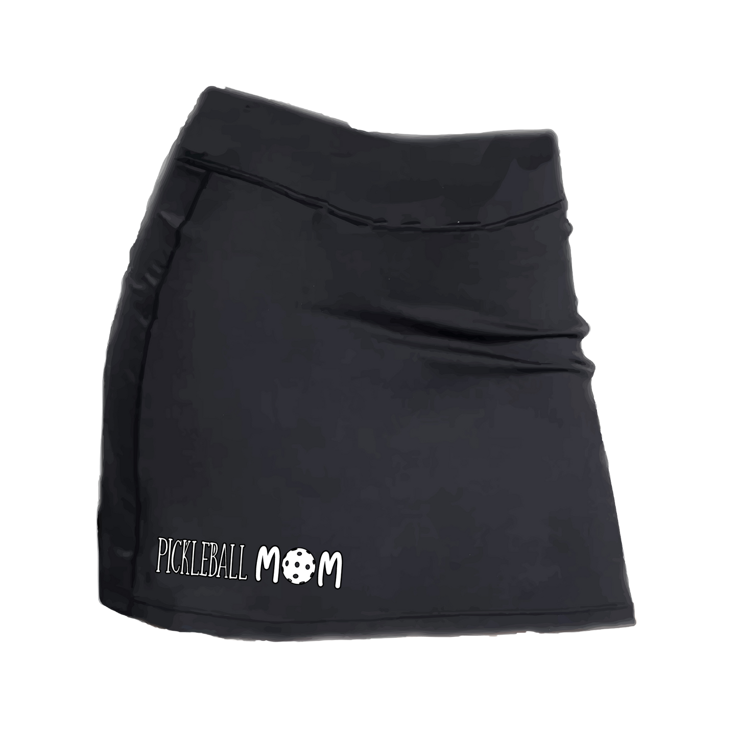 Pickleball Skort Design: Pickleball Mom  Women’s core active jersey-knit skort comes with built-in shorts made out of a poly-spandex blend that will keep your legs from rubbing together, without which often results in painful chafing. You can also feel secure knowing that no matter how strenuous the exercise, the skort will remain in place (it won’t ride up!). 
