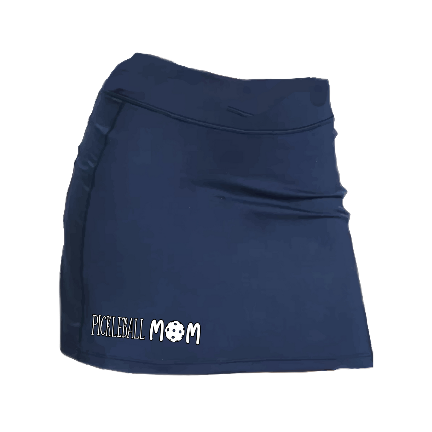 Pickleball Skort Design: Pickleball Mom  Women’s core active jersey-knit skort comes with built-in shorts made out of a poly-spandex blend that will keep your legs from rubbing together, without which often results in painful chafing. You can also feel secure knowing that no matter how strenuous the exercise, the skort will remain in place (it won’t ride up!). 