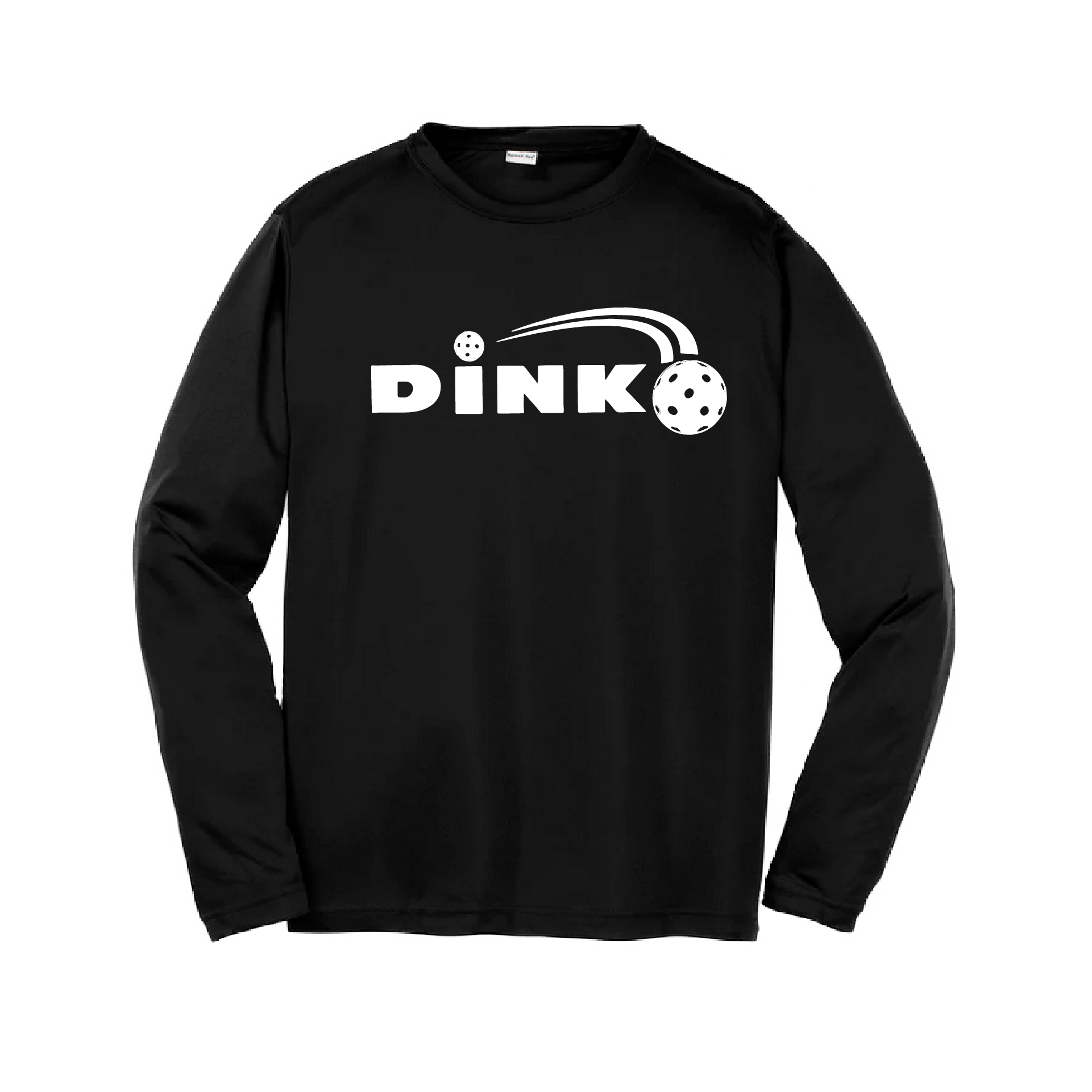 Pickleball Design: Dink  Youth Style: Long Sleeve  Shirts are lightweight, roomy and highly breathable. These moisture-wicking shirts are designed for athletic performance. They feature PosiCharge technology to lock in color and prevent logos from fading. Removable tag and set-in sleeves for comfort.