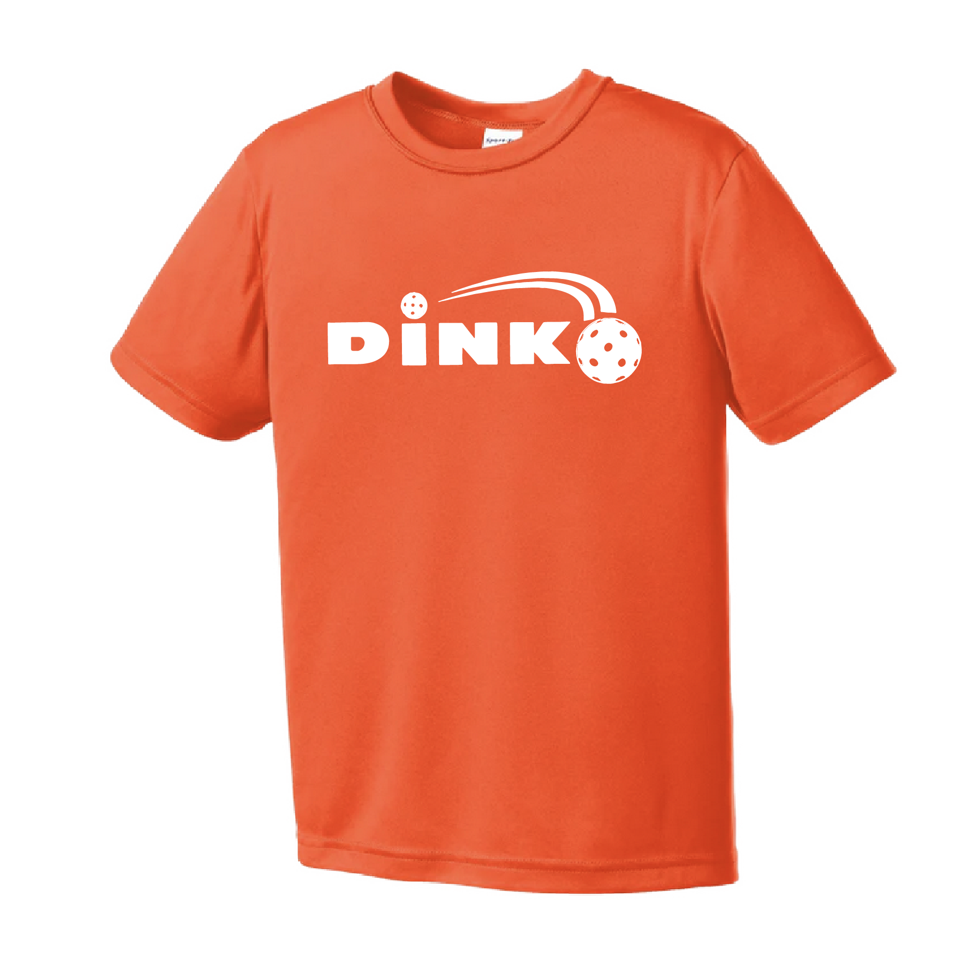 Pickleball Design: Dink  Youth Style: Short Sleeve  Shirts are lightweight, roomy and highly breathable. These moisture-wicking shirts are designed for athletic performance. They feature PosiCharge technology to lock in color and prevent logos from fading. Removable tag and set-in sleeves for comfort.