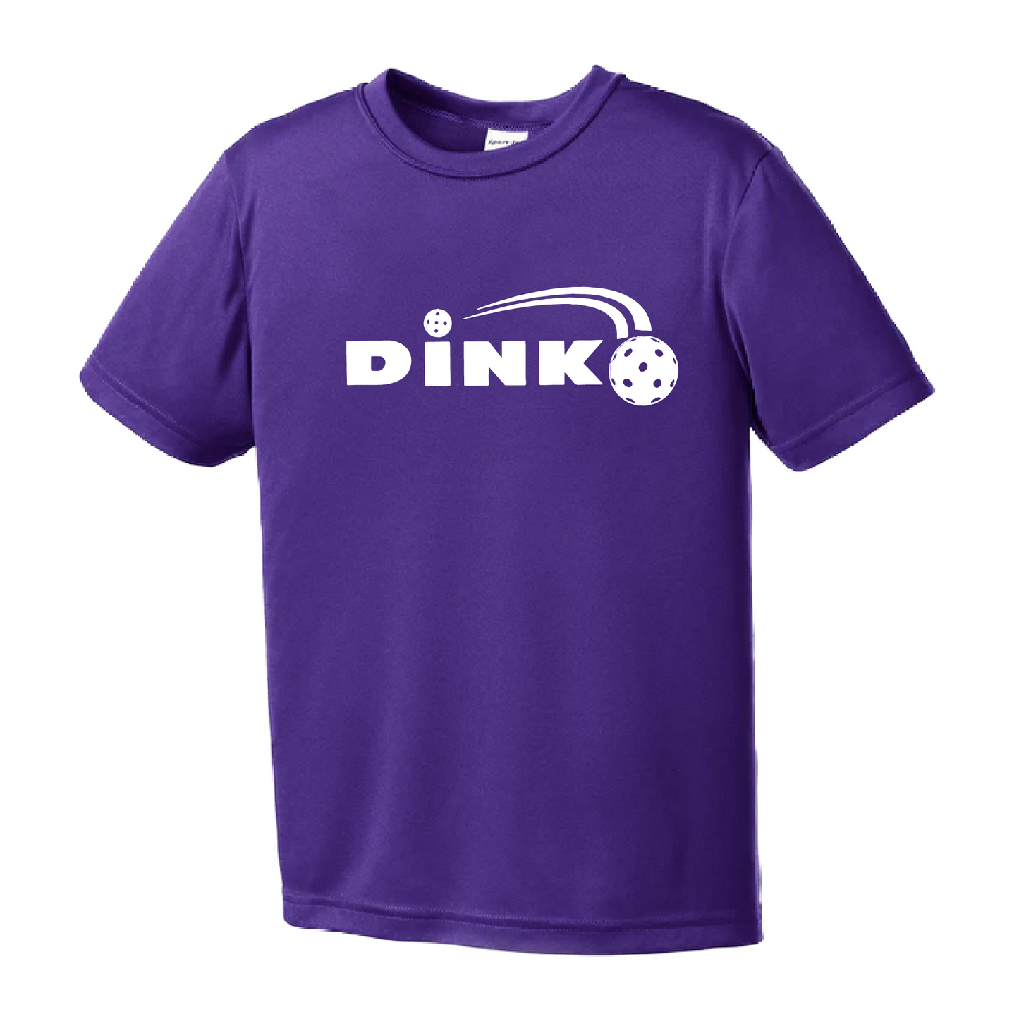 Pickleball Design: Dink  Youth Style: Short Sleeve  Shirts are lightweight, roomy and highly breathable. These moisture-wicking shirts are designed for athletic performance. They feature PosiCharge technology to lock in color and prevent logos from fading. Removable tag and set-in sleeves for comfort.