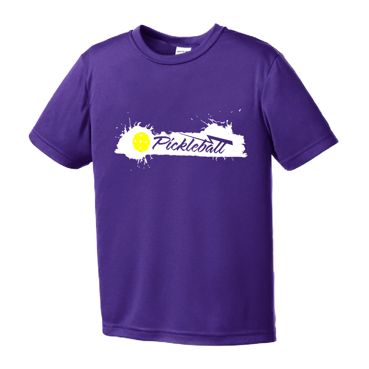 Pickleball Design: Extreme  Youth Style: Short Sleeve  Shirts are lightweight, roomy and highly breathable. These moisture-wicking shirts are designed for athletic performance. They feature PosiCharge technology to lock in color and prevent logos from fading. Removable tag and set-in sleeves for comfort.