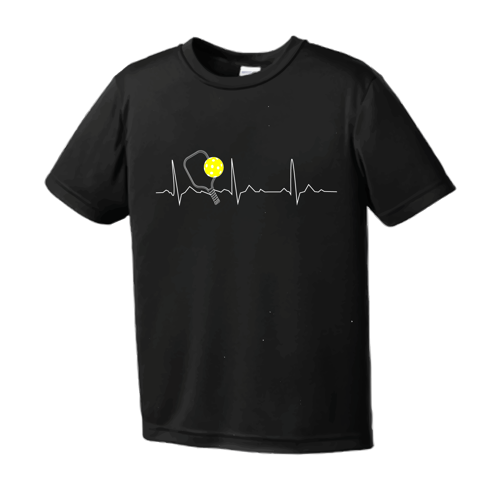 Pickleball Design: Heartbeat  Youth Styles: Short Sleeve  Shirts are lightweight, roomy and highly breathable. These moisture-wicking shirts are designed for athletic performance. They feature PosiCharge technology to lock in color and prevent logos from fading. Removable tag and set-in sleeves for comfort.