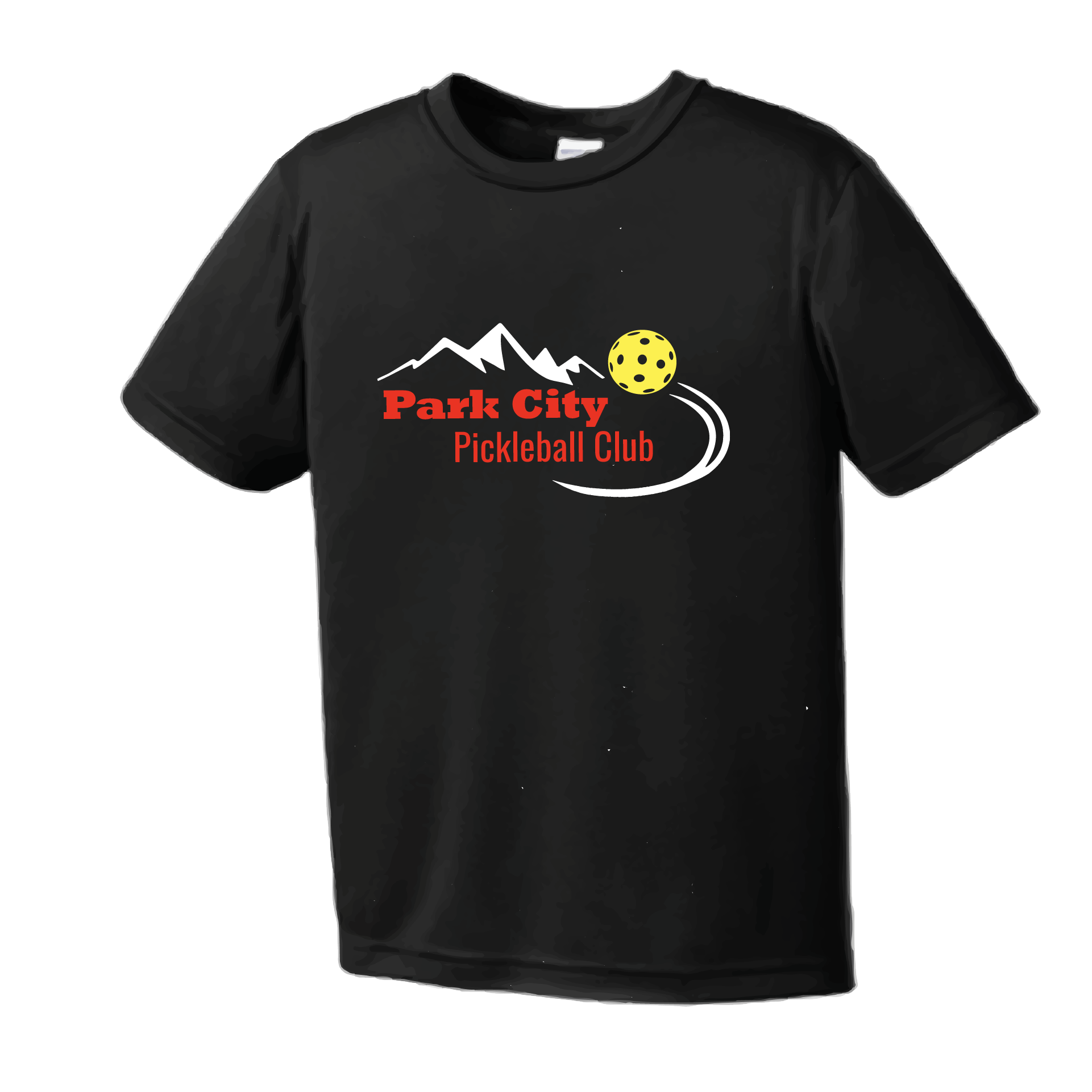 Pickleball Design:Park City Pickleball Club (Red Words)  Youth Style: Short Sleeve  Shirts are lightweight, roomy and highly breathable. These moisture-wicking shirts are designed for athletic performance. They feature PosiCharge technology to lock in color and prevent logos from fading. Removable tag and set-in sleeves for comfort.