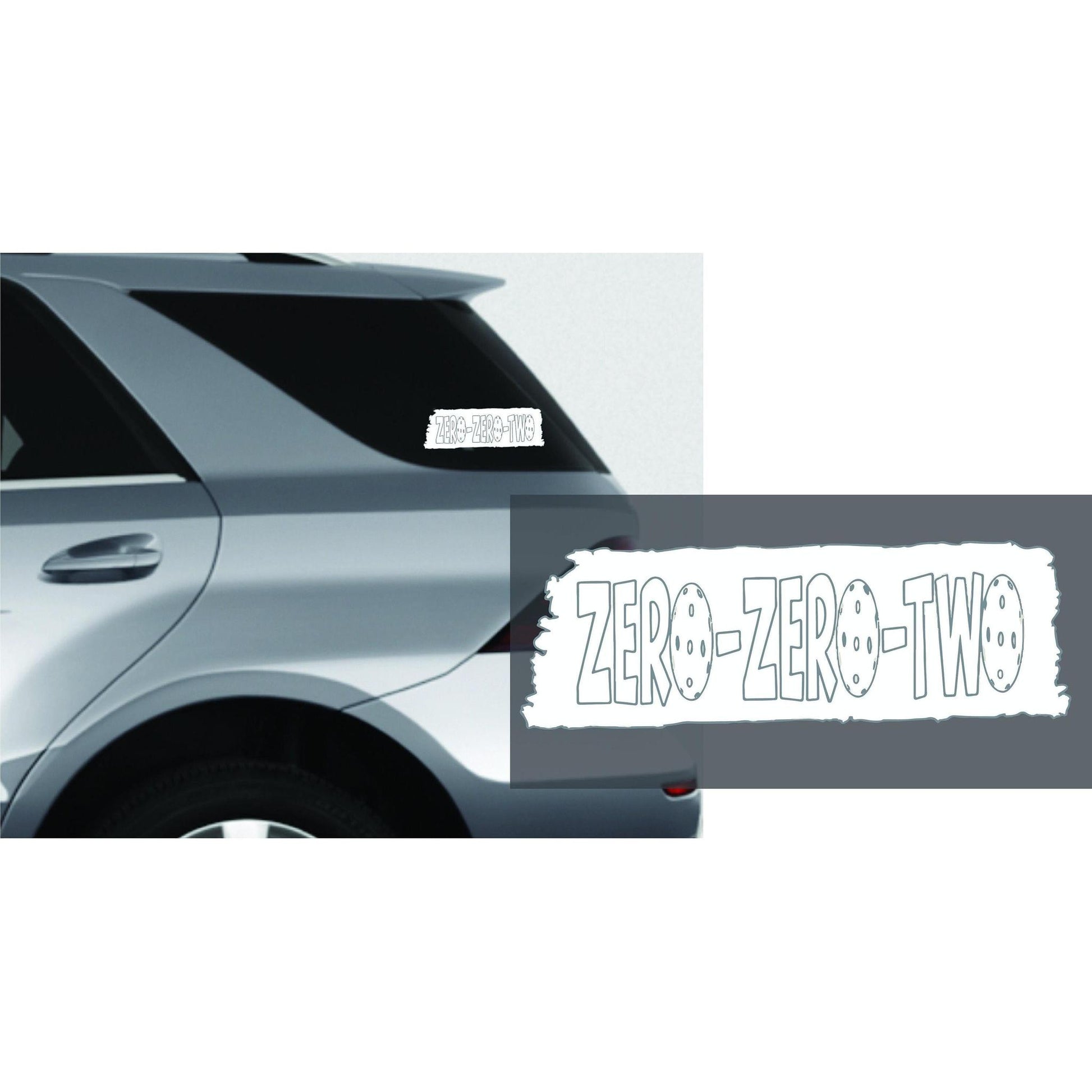 Zero Zero Two With Pickleballs | Pickleball Car Decal And Pickleball Sticker