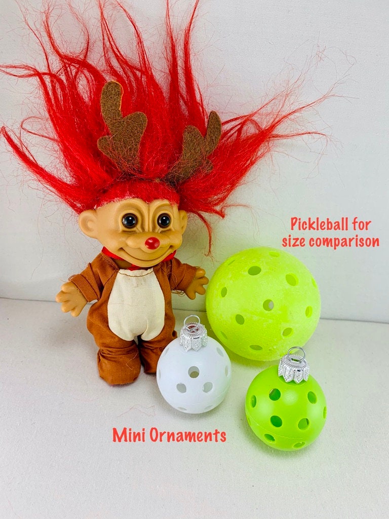 Mini Pickleball Christmas Ornaments | Pickleball Christmas Gifts And Decor