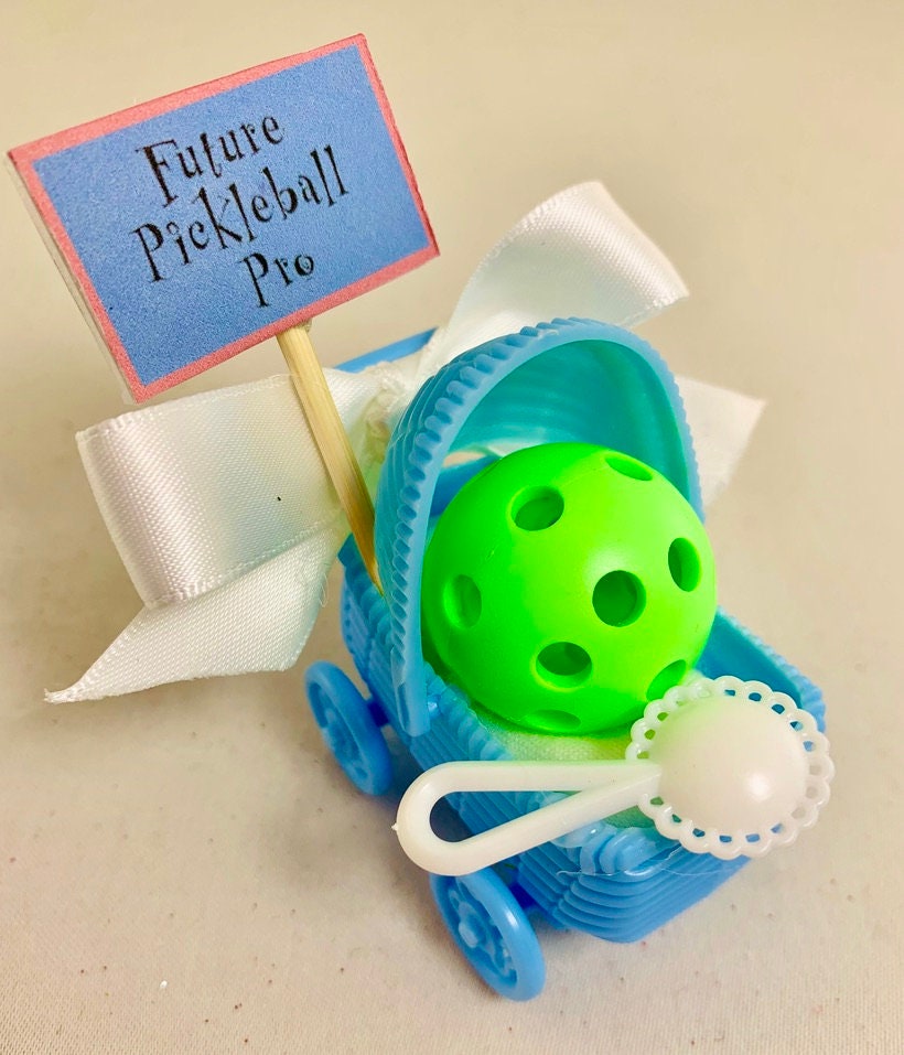 Pickleball Carriage Baby Shower Favors (Set Of 6) | Fun Pickleball Gifts