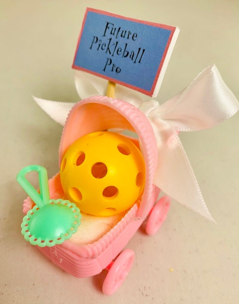 Pickleball Carriage Baby Shower Favors (Set Of 6) | Fun Pickleball Gifts