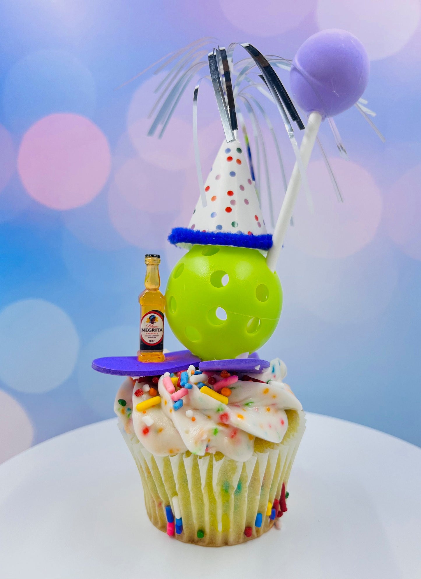 Pickleball Celebration Cake Or Cupcake Toppers | Fun Pickleball Gifts