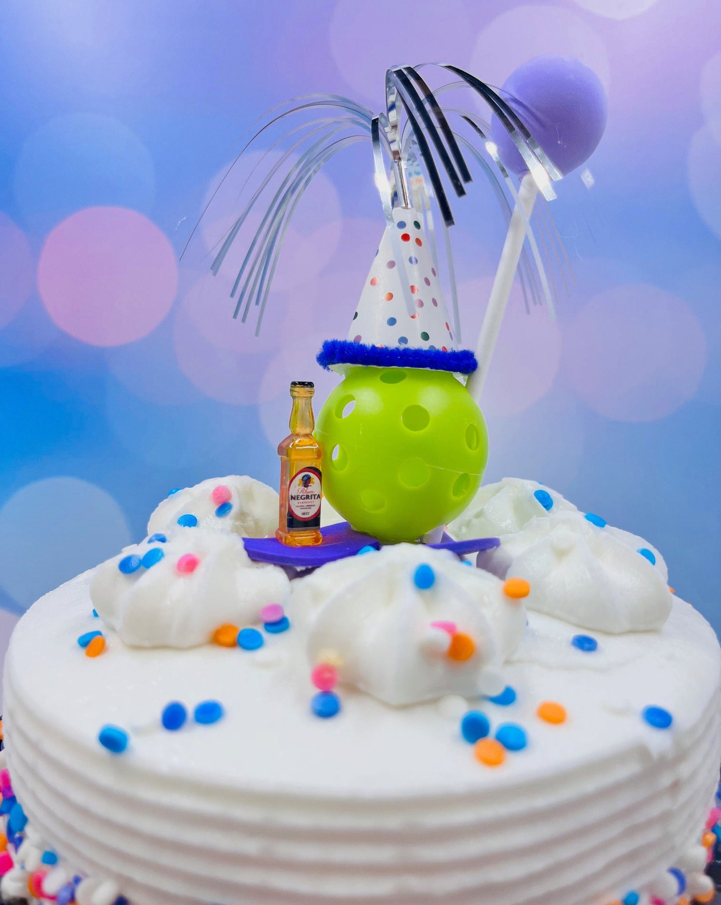 Pickleball Celebration Cake Or Cupcake Toppers | Fun Pickleball Gifts